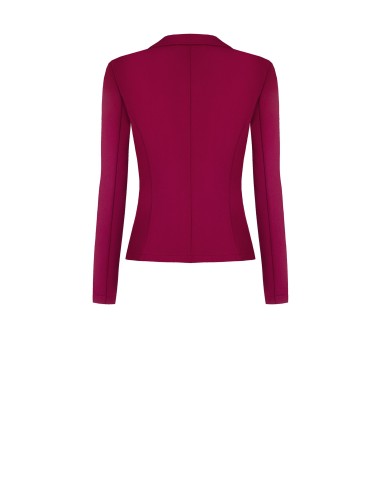Blazer entalhado em scuba crepe Rinascimento
