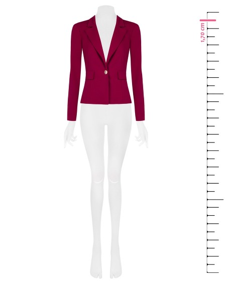 Blazer Cintado em Scuba Crepe Rinascimento