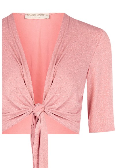 Bolero Amarrado com Lantejoulas Rinascimento