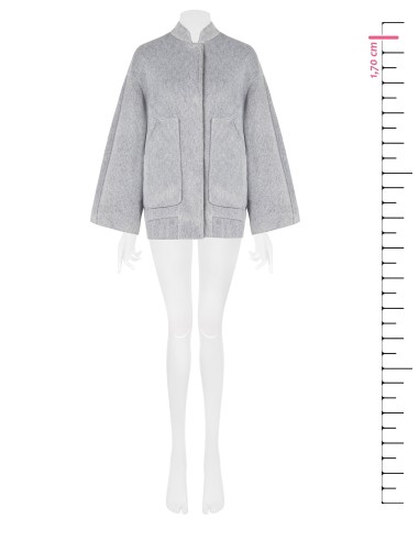 Casaco Bomber Médio com Maxi Bolsos Rinascimento