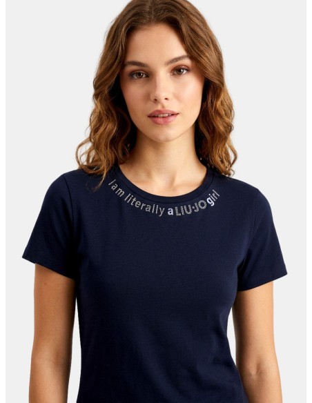 T-Shirt Con Logo Stampato Liu Jo - Vestiti Firmati Life Smiles