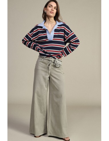 Jeans Flare com Cinto Dixie