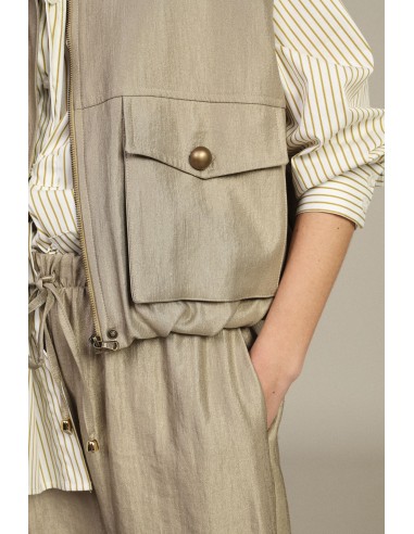 Gilet Corto Con Tasche Applicate Frontali Dixie - Vestiti Firmati L...