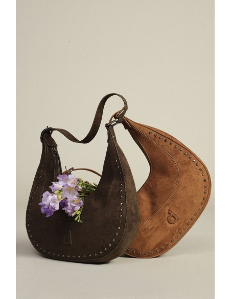 Mala Hobo Com Detalhes Metálicos Dixie