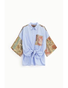 Camisa com Nó e Patchwork Dixie 2