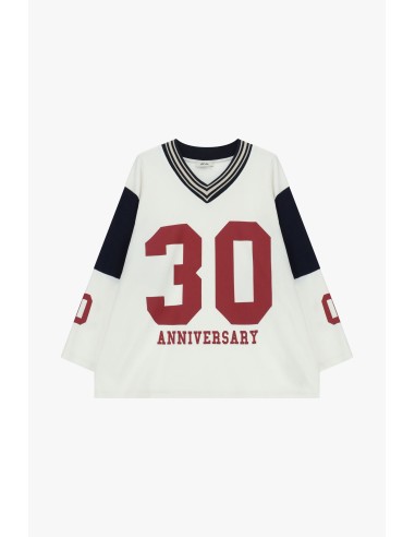 Sweat ampla de gola redonda com estampa 30 Anniversary Dixie