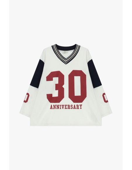 Sweat ampla de gola redonda com estampa 30 Anniversary Dixie