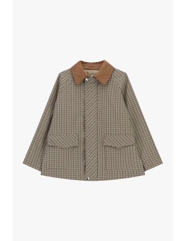 Casaco-camisa com padrão xadrez e bolsos frontais Dixie