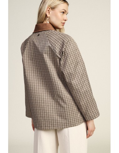 Casaco-camisa com padrão xadrez e bolsos frontais Dixie