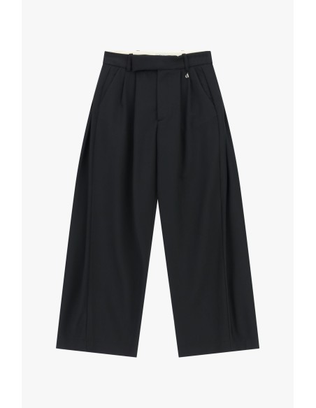 Pantaloni Palazzo Cropped Vita Alta Con Pinces Dixie - Vestiti Firm...