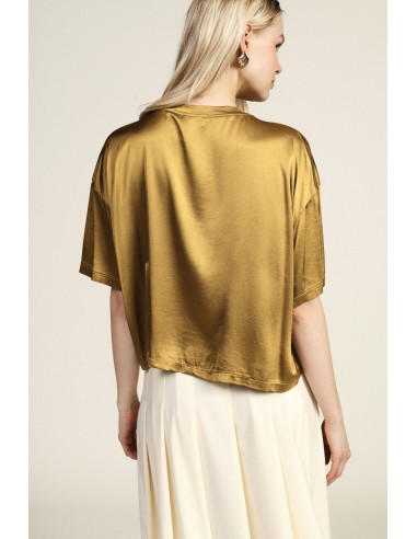 T-shirt com bolsinho bordado e corte boxy Dixie