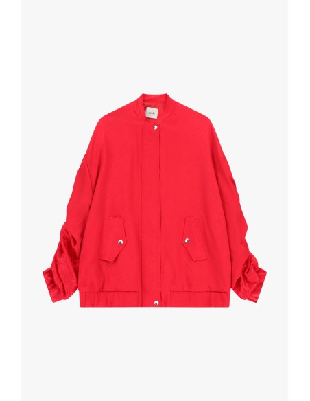Bomber Oversize com Bolsos e Fecho de Pressão Dixie