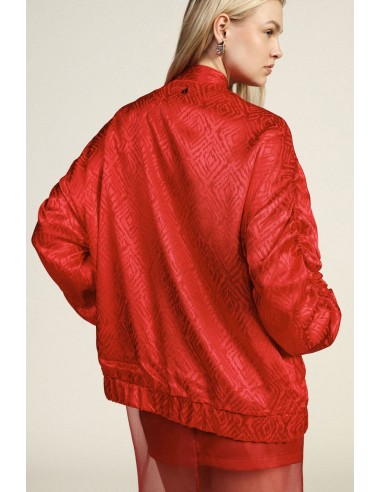 Bomber oversize com bolsos e fecho de pressão Dixie