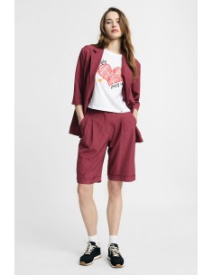 Bermuda Regular-Fit Con Pinces E Piega A Righe Please - Vestiti Fir...