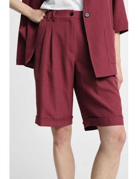 Bermuda Regular-Fit Con Pinces E Piega A Righe Please - Vestiti Fir...