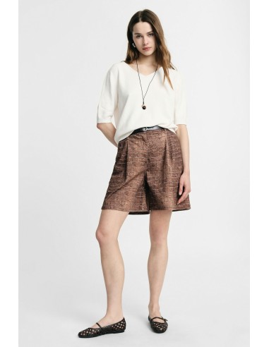 Bermuda Con Cintura E Stampa Effetto Coccodrillo Please - Vestiti F...
