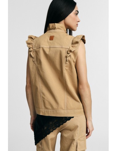 Gilet Senza Maniche Con Volant Frontali Please - Vestiti Firmati Li...