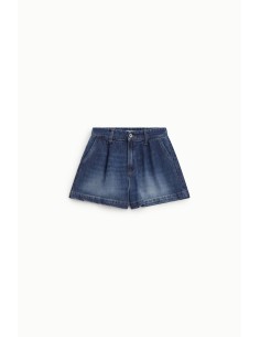 Shorts de corte regular com pinças e bolsos frontais Please 2