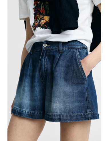 Shorts Regular-Fit com pinças e bolsos frontais Please