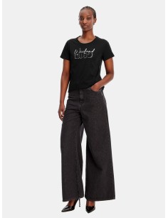 T-Shirt Con Stampa E Strass Liu Jo - Vestiti Firmati Life Smiles 2