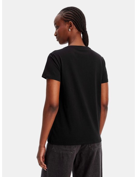 T-shirt com estampa e strass Liu Jo