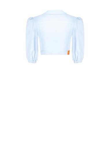 Giubbotto Di Jeans Crop Elasticizzato Con Taschini Rinascimento - V...