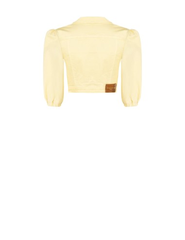 Giubbotto Di Jeans Crop Elasticizzato Con Taschini Rinascimento - V...