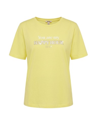 T-shirt com logótipo e estampa Liu Jo