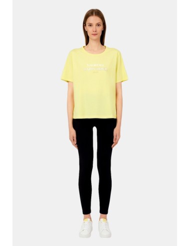 T-shirt com logótipo e estampa Liu Jo