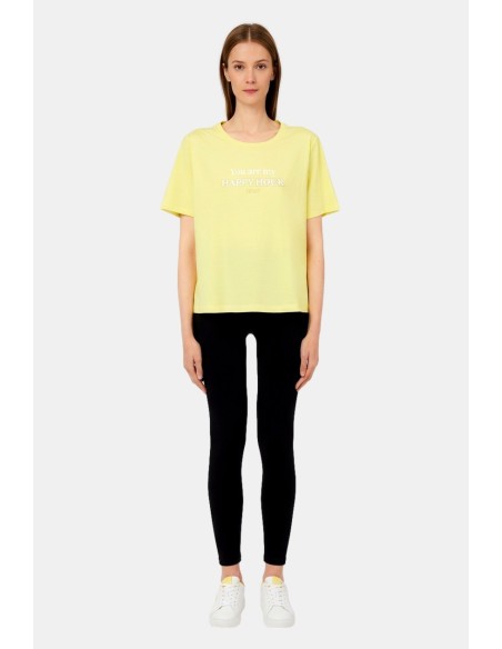 T-shirt com logótipo e estampa Liu Jo