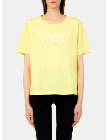 T-Shirt Con Logo E Stampa Liu Jo - Vestiti Firmati Life Smiles