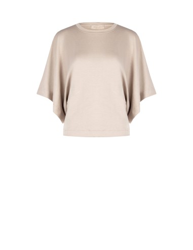 Sweat oversize curta em mistura de viscose Rinascimento