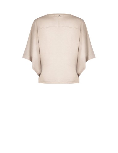 Sweat curto oversize em mistura de viscose Rinascimento