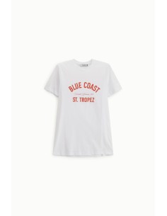 T-Shirt Estampa Frontal Gola Redonda Corte Regular Please 2