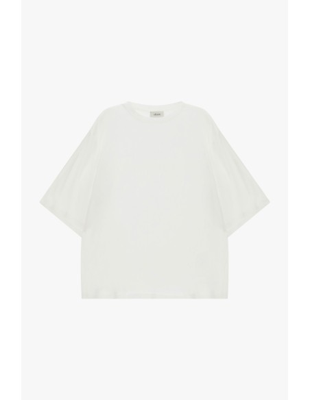 T-Shirt Ampla com Mangas Curtas e Gola Redonda Dixie