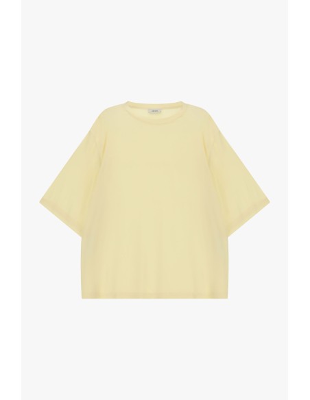 T-shirt Ampla Com Mangas Curtas E Decote Redondo Dixie
