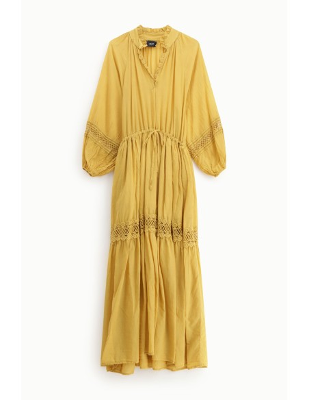 Vestido Longo com Detalhes Vazados Dixie