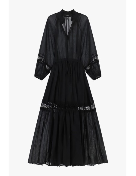 Vestido Longo Com Detalhes Recortados Dixie