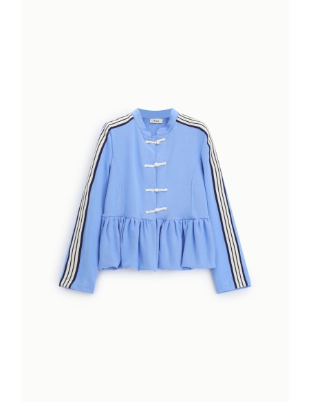 Felpa Senza Cappuccio Con Nodo E Volant Dixie - Vestiti Firmati Lif...