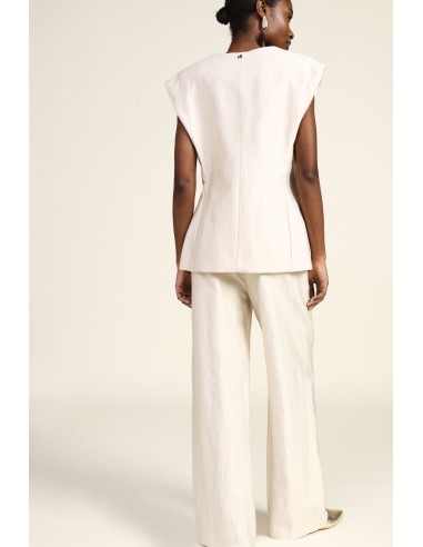 Pantaloni Palazzo A Vita Alta Con Pinces Frontali Dixie - Vestiti F...