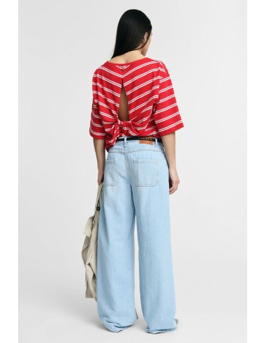 Jeans de Perna Larga Cintura Alta Cinco Bolsos Please