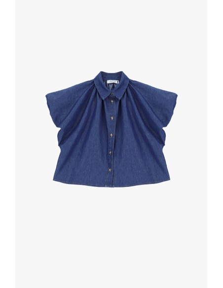 Camicia Oversize Con Maniche Corte Ampie Please - Vestiti Firmati L...