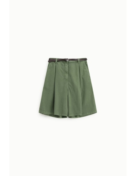 Shorts Regular-Fit com pinças e cintura Please