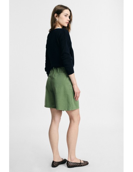 Shorts Regular-Fit com pinças e cintura Please