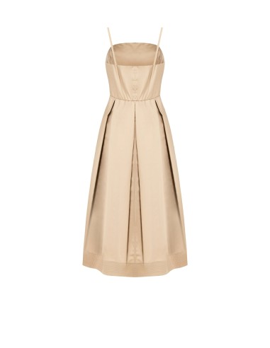 Vestido Longo Evasê em Algodão com Bolsos Rinascimento