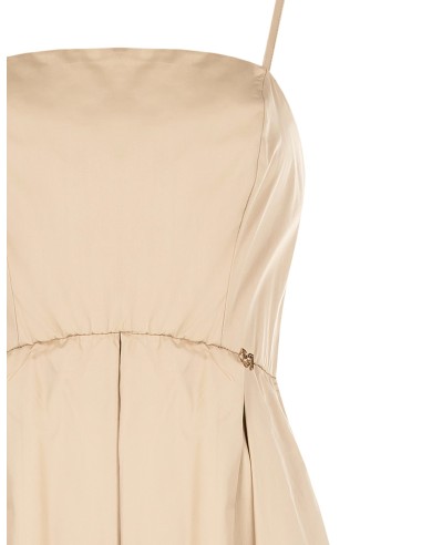 Vestido longo rodado em algodão com bolsos Rinascimento