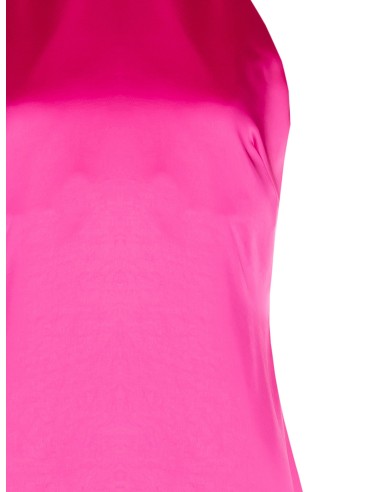 Vestido longo justo e evassado em cetim Rinascimento