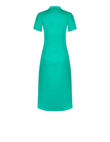 Vestido Midi Camiseiro em Algodão com Botões Invisíveis Rinascimento