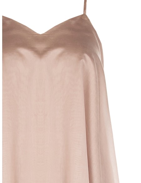 Vestido maxi com corte trapezoidal em lyocell ultraleve Rinascimento