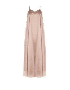 Vestido maxi trapezoidal em lyocell ultraleve Rinascimento